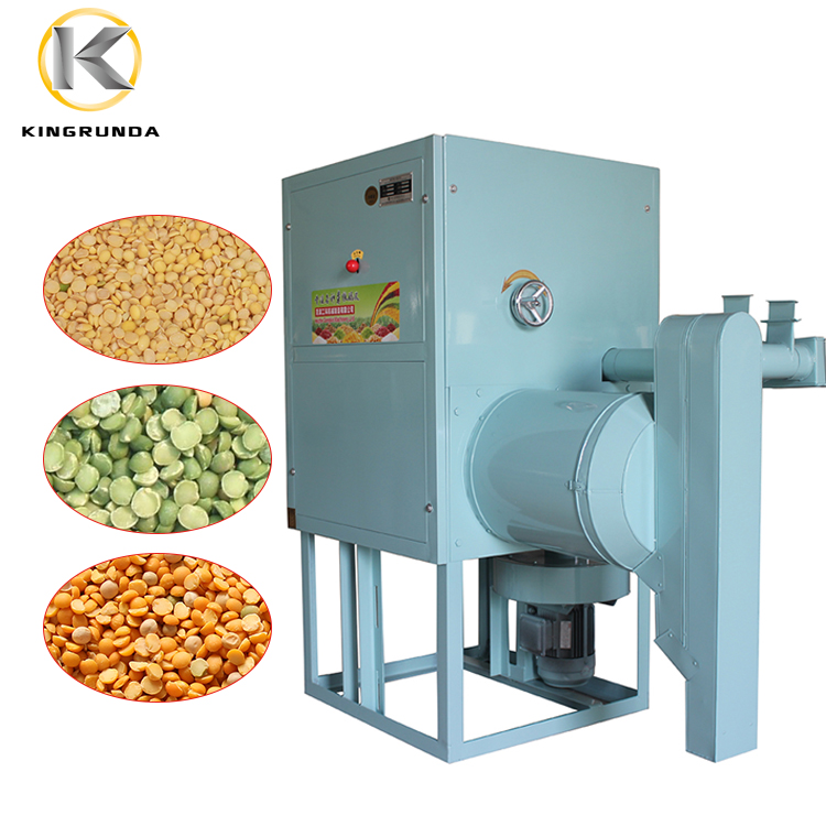 Hige output 500kg/hour soyabean/chickpea/pea peeling and splitting machine